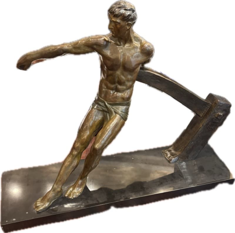 Sculpture en bronze de Maurice Guiraud-Rivière avec cachet du fondeur Etling Paris : un chef-d'œuvre à découvrir